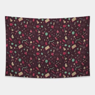 Hocus Pocus Dark Purple Tapestry