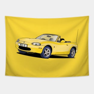 Mazda MX-5 Mk.2 in yellow Tapestry