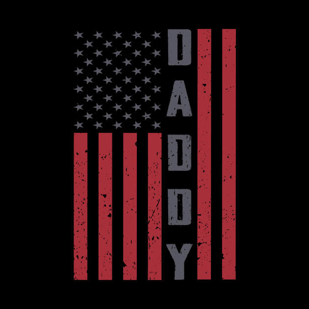 American Dad T-shirt Best Father's day DADDY shirt US flag American Flag DADDY shirt Mens T-shirt patriotic Tee by Terrybogard97