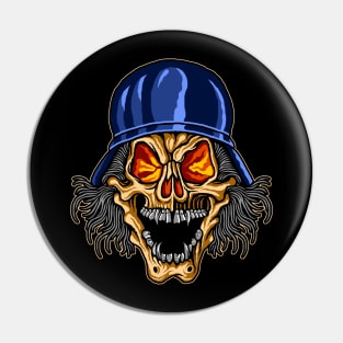 drawing army skull Pin