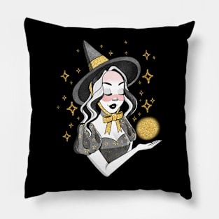 Cottagecore Witch Pillow