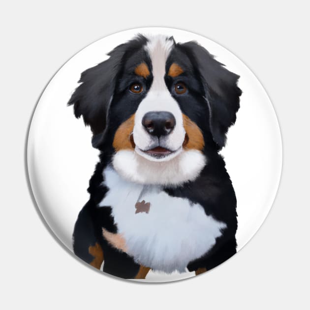 Cute Bernese Mountain Dog Drawing Pin by Play Zoo