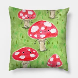 Sentient Mushrooms Pillow