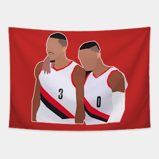 Damian Lillard + CJ McCollum Tapestry