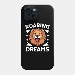 Dog with Lion Dreams: Roaring Ambitions Funny Dog Pun shirt Phone Case