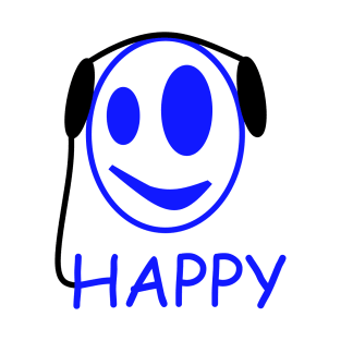 Happy Music Face T-Shirt