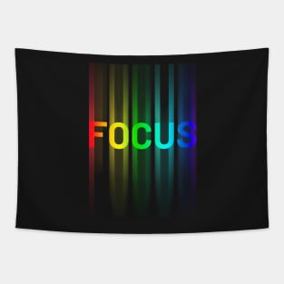 Focus -  A design with the word 'focus'. Tapestry