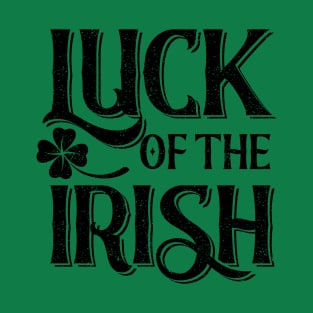 Saint Patrick Luck of the Irish Black Vintage T-Shirt