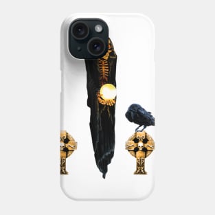 Awesome skeleton in the night Phone Case