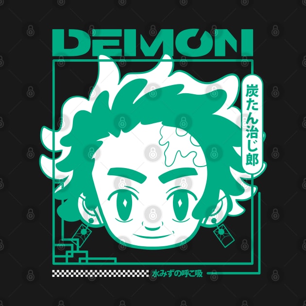 Tanjiro Demon Slayer Chibi Style. by kactwo.studio