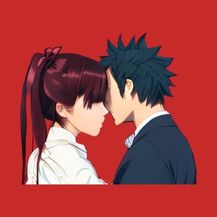 Romantic Anime Couple Kissing T-Shirt