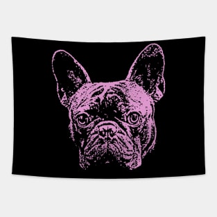 Pink French Bulldog Tapestry