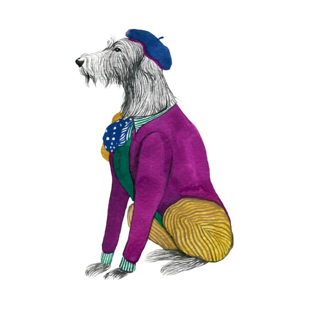 Well dressed Irish Wolfhound by argiropulo