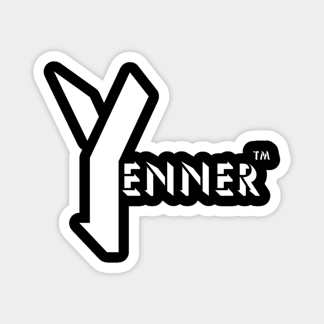 Trademarked Yenner logo in black Magnet by The Yenner