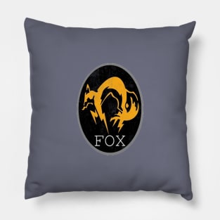 Distressed fox hound logo Pillow