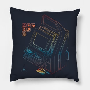 Blueprint Blast City Pillow