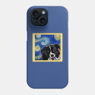 Border Collie Starry Night Phone Case