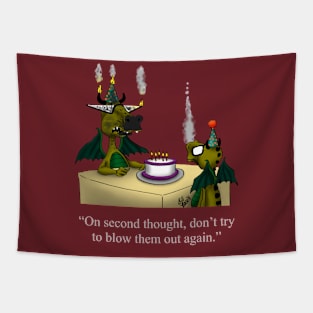 Funny Spectickles Dragon Birthday Humor Tapestry