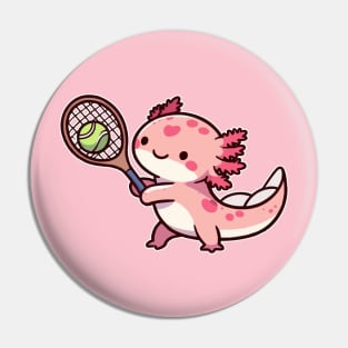 Axolotl funny Play Tennis Pin