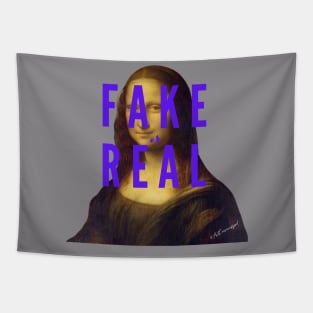 Mona Lisa "Fake or Real" Tapestry