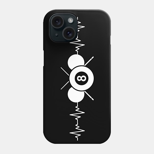 Heartbeat Pool Billard Evolution Snooker Player Phone Case by click2print