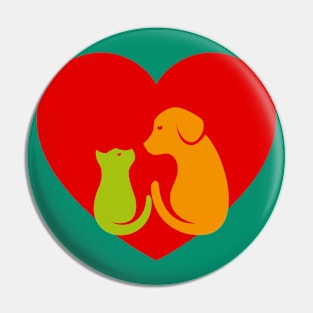 Dog Love Pin