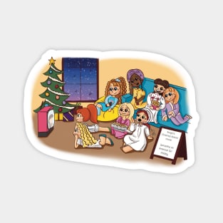 Christmas Movie Night Historical American Gals Magnet