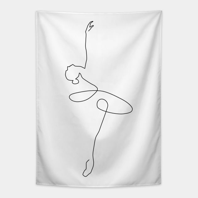 Abstract Ballerina Tapestry by Explicit Design