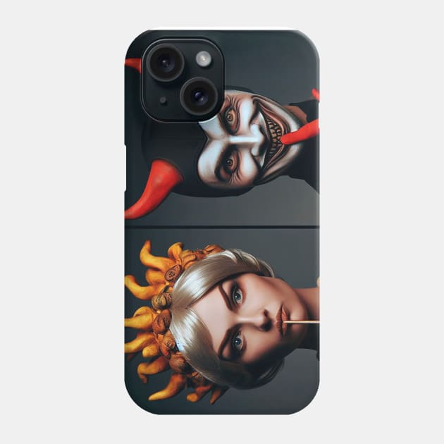 Cruel fear and temptation who can you trust? Phone Case by Marccelus