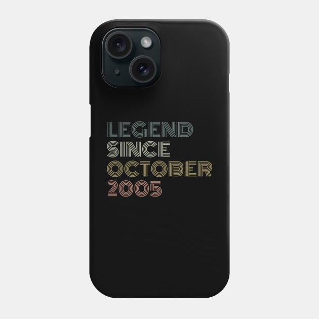 Legend Since October 2005 Phone Case by Trandkeraka