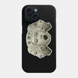 Idol of Fate Three Mouths Sculpture Amerindian Phone Case