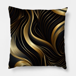 Golden Lattice: Luxurious Linearity in Gold Pillow