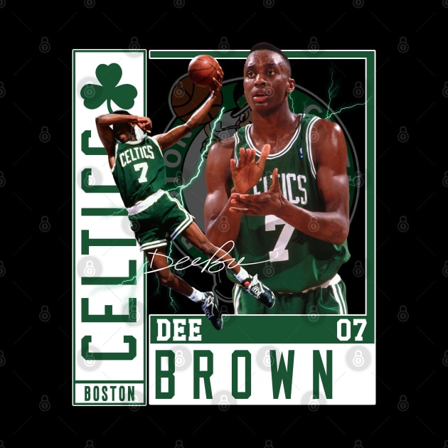 Dee Brown Basketball Legend Signature Vintage Retro 80s 90s Bootleg Rap Style by CarDE