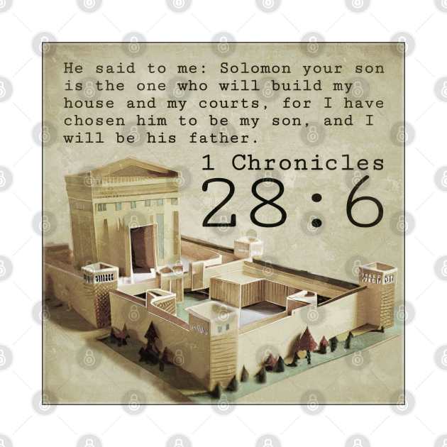 1 Chronicles 28:6 by Bible Verses by Deb