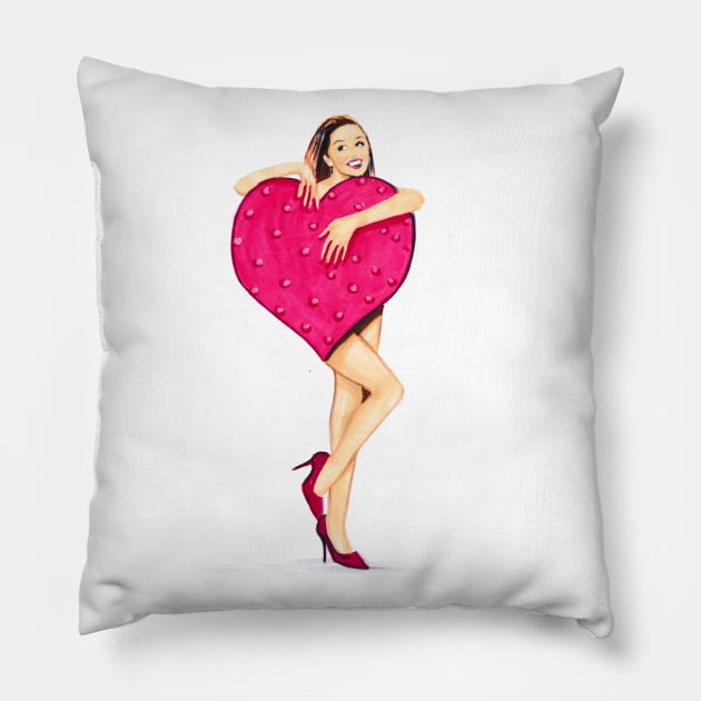 Kylie Minogue Pillow by Svetlana Pelin