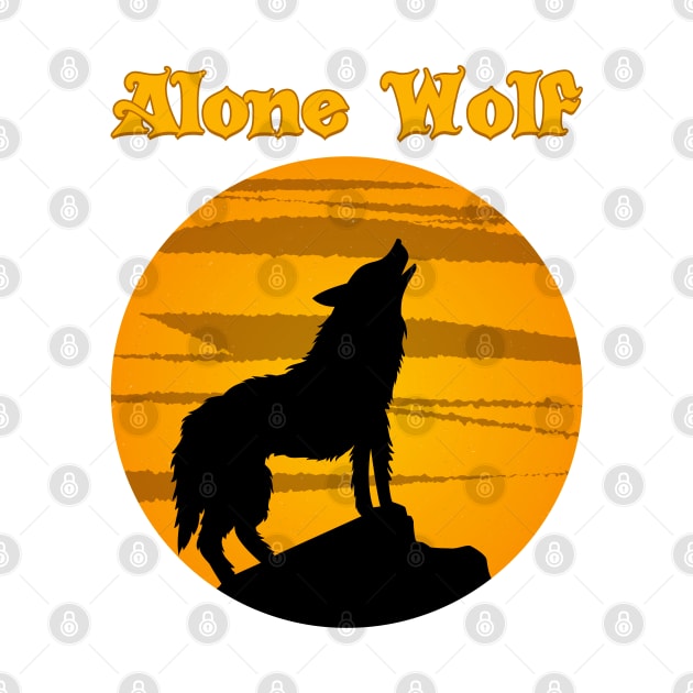 Alone wolf by Kencur