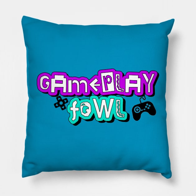 Gameplay Fowl Logo Swag Pillow by Gameplay Fowl Store