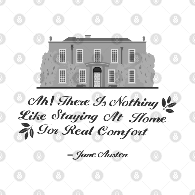 Jane Austen Home Quote Design by MariOyama