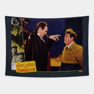 Classic Horror-Comedy Lobby Card - Abbott & Costello Meet Frankenstein Tapestry