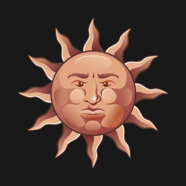 Sun with Man Face by sifis