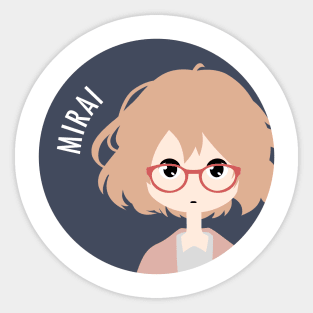 Mirai Kuriyama #2 - Kyoukai no Kanata Sticker for Sale by Animeager