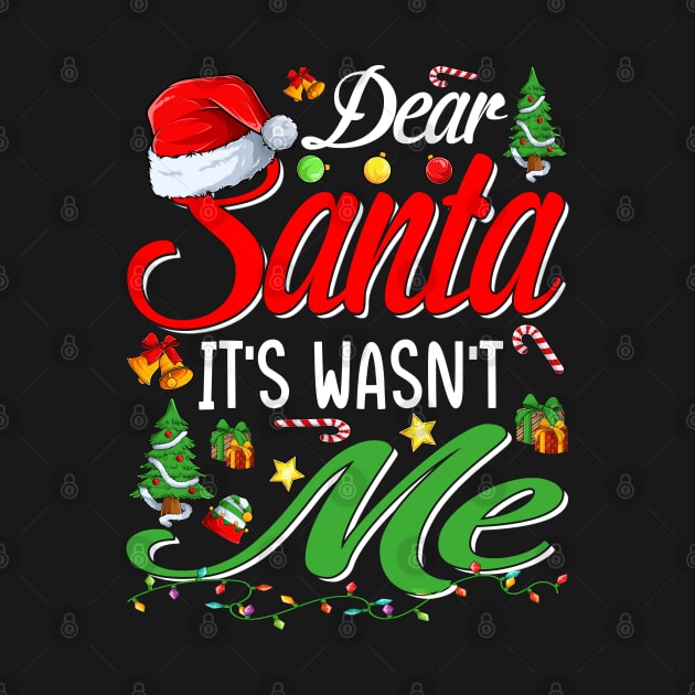 Dear Santa It Wasn't Me Funny Family Christmas Party Gift by intelus