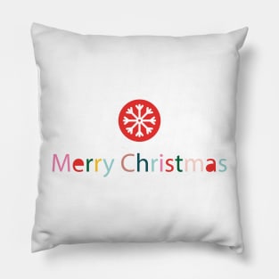 Colorful Merry Christmas Pillow