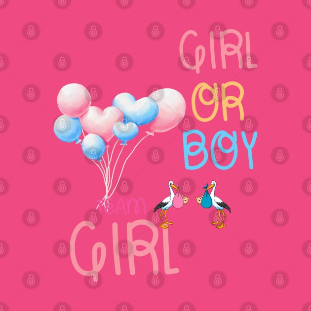 Boy or Girl, Team Girl by Lili's Designs