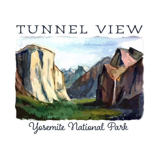 Disover Tunnel View - Yosemite National Park - Yosemite - T-Shirt