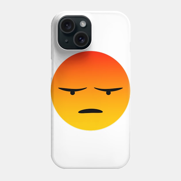 Not Impressed Face Phone Case by TanWithMe