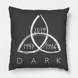 DARK Triquetra White I Pillow