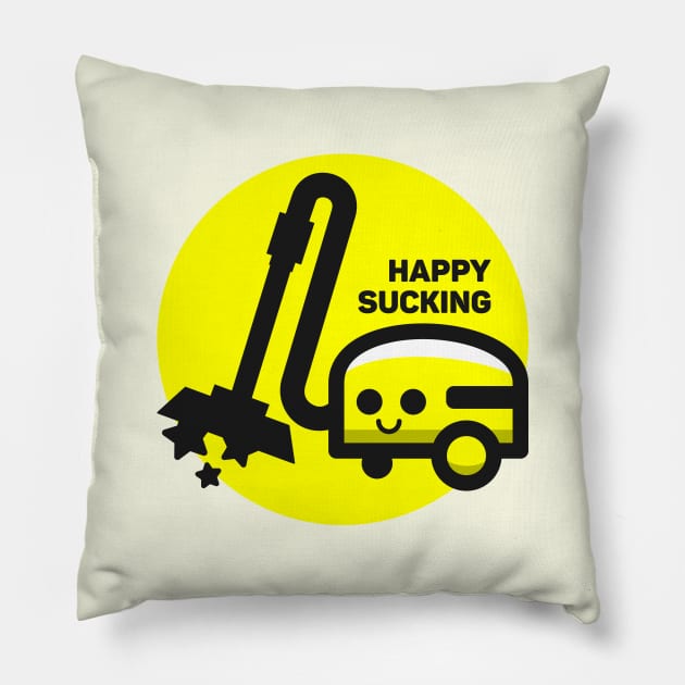 Happy Sucking Pillow by Johnitees