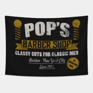 Pops Barber Shop Tapestry