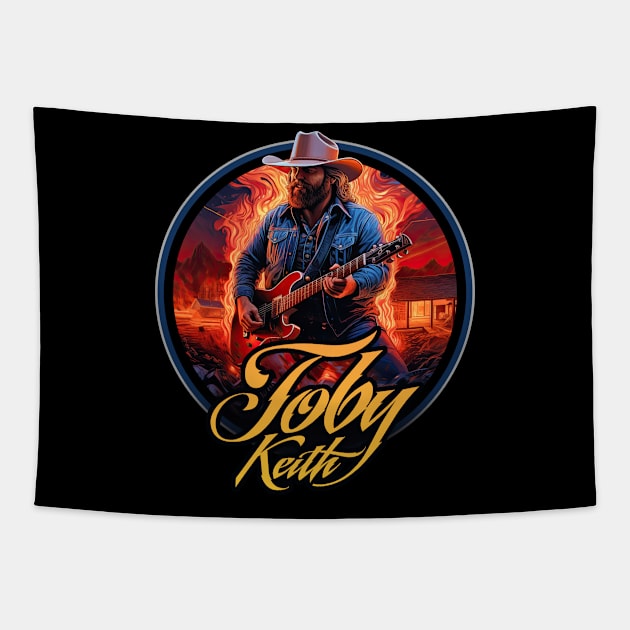 Toby Keith Tapestry by Trazzo